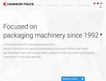 Tablet Screenshot of honorpack.com